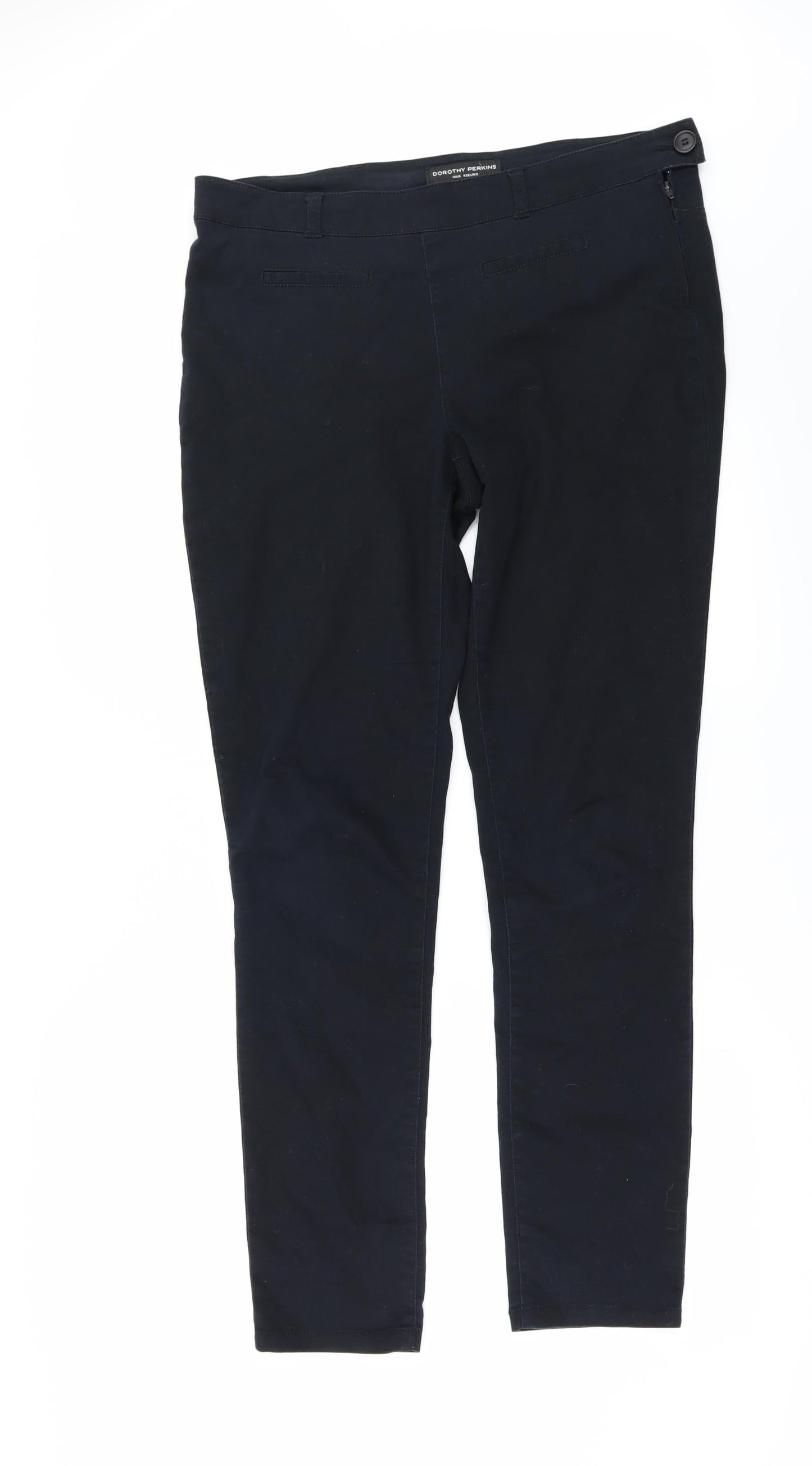 Womens UK Size 14 Dorothy Perkins Regular Fit  Black Trousers