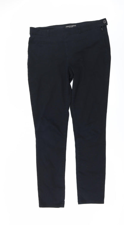 Womens UK Size 14 Dorothy Perkins Regular Fit  Black Trousers
