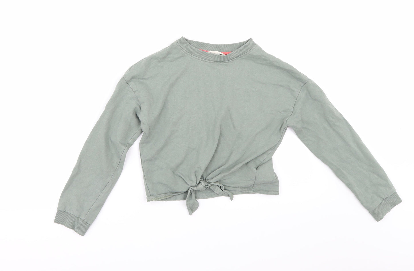 H&M Girls Green   Pullover Sweatshirt Size 9-10 Years