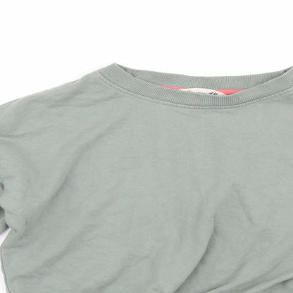 H&M Girls Green   Pullover Sweatshirt Size 9-10 Years