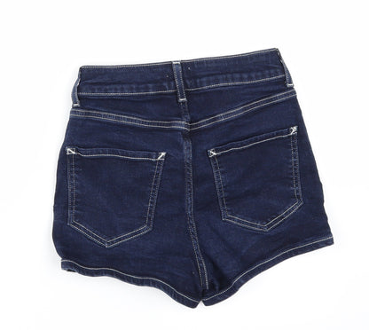 River Island Womens Blue  Denim Hot Pants Shorts Size 8