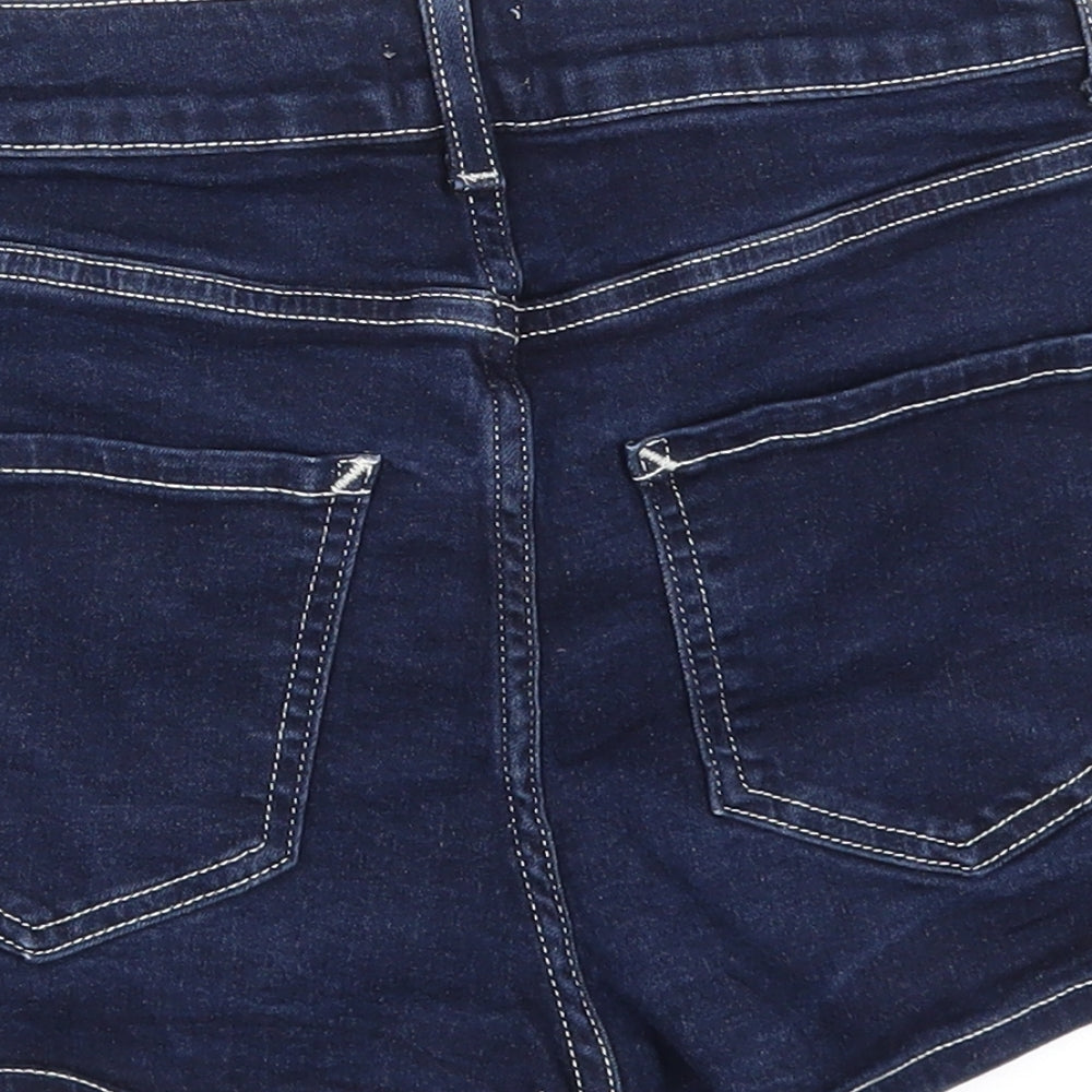 River Island Womens Blue  Denim Hot Pants Shorts Size 8