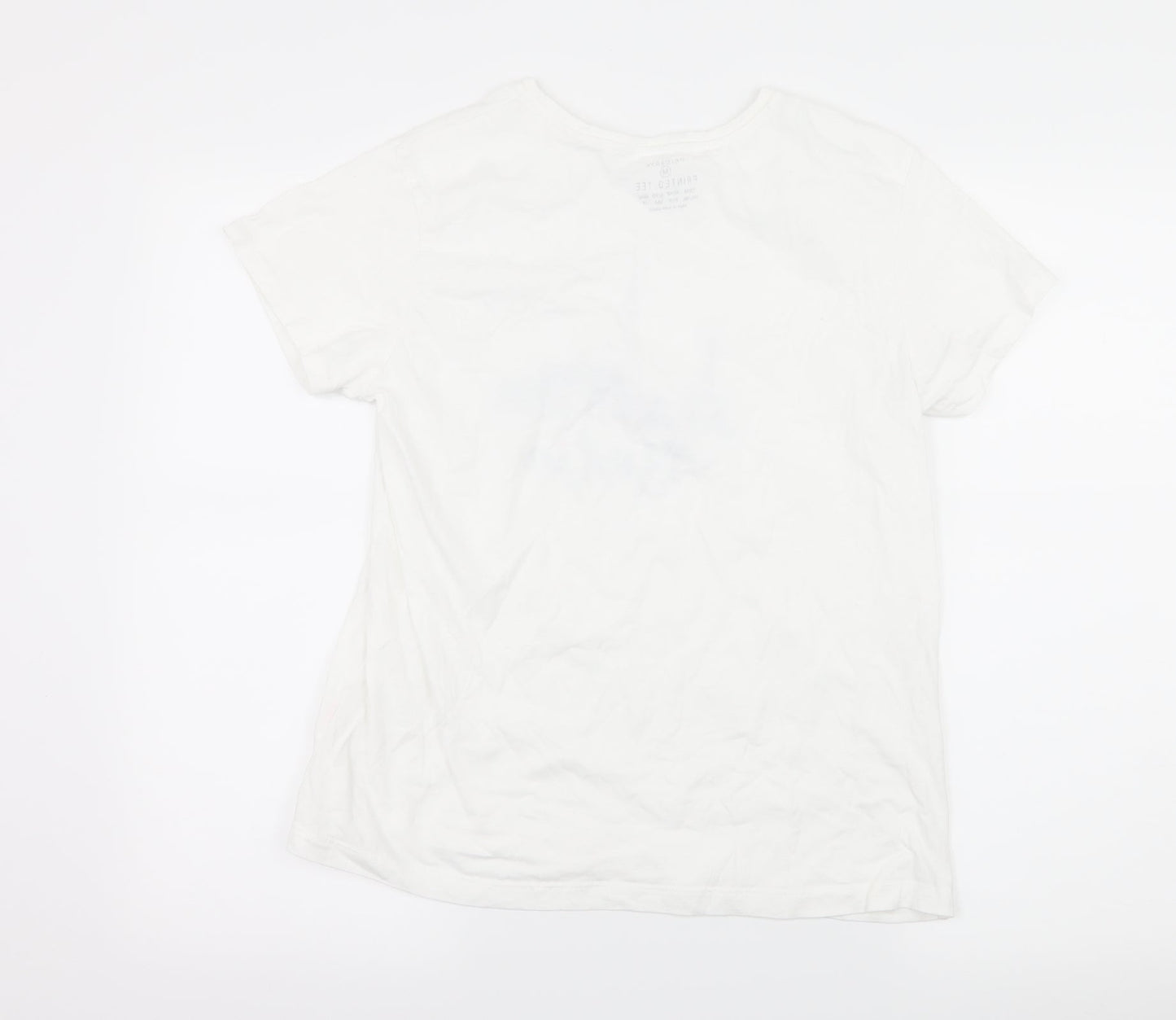 Womens UK Size 12 Priamrk White Basic T-Shirt