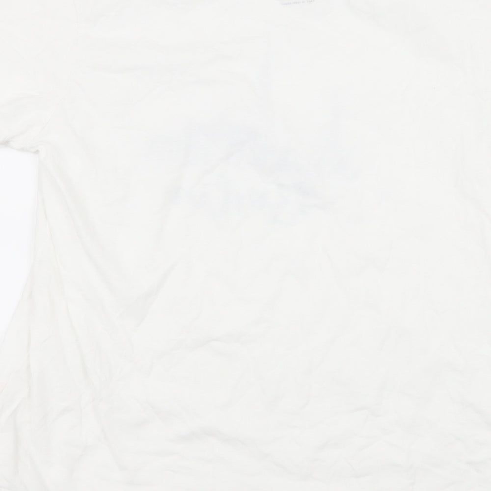 Womens UK Size 12 Priamrk White Basic T-Shirt