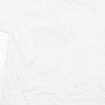 Womens UK Size 12 Priamrk White Basic T-Shirt