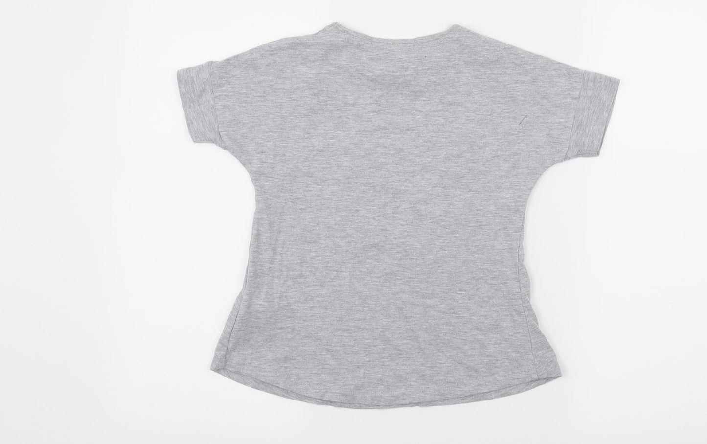 F&F Girls Grey  Jersey Basic T-Shirt Size 5-6 Years