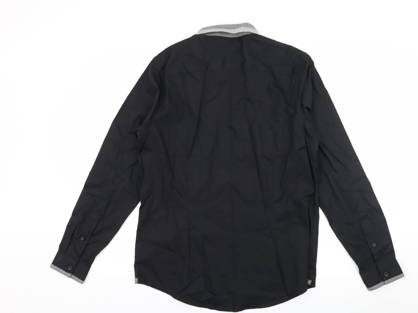 F&F Mens Black    Button-Up Size M