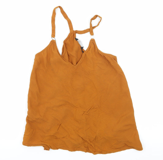 Womens UK Size 6 New Look Brown Camisole Tank