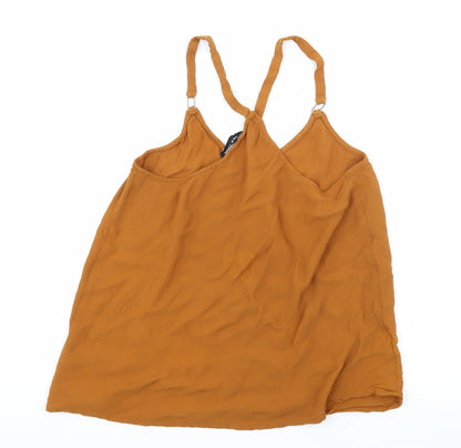 Womens UK Size 6 New Look Brown Camisole Tank
