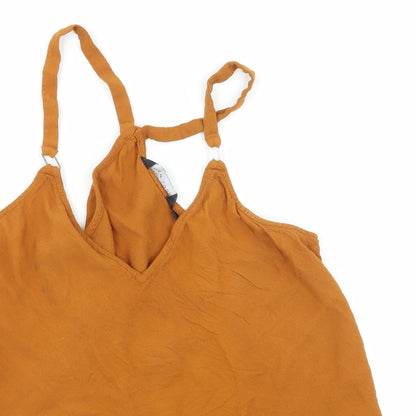 Womens UK Size 6 New Look Brown Camisole Tank