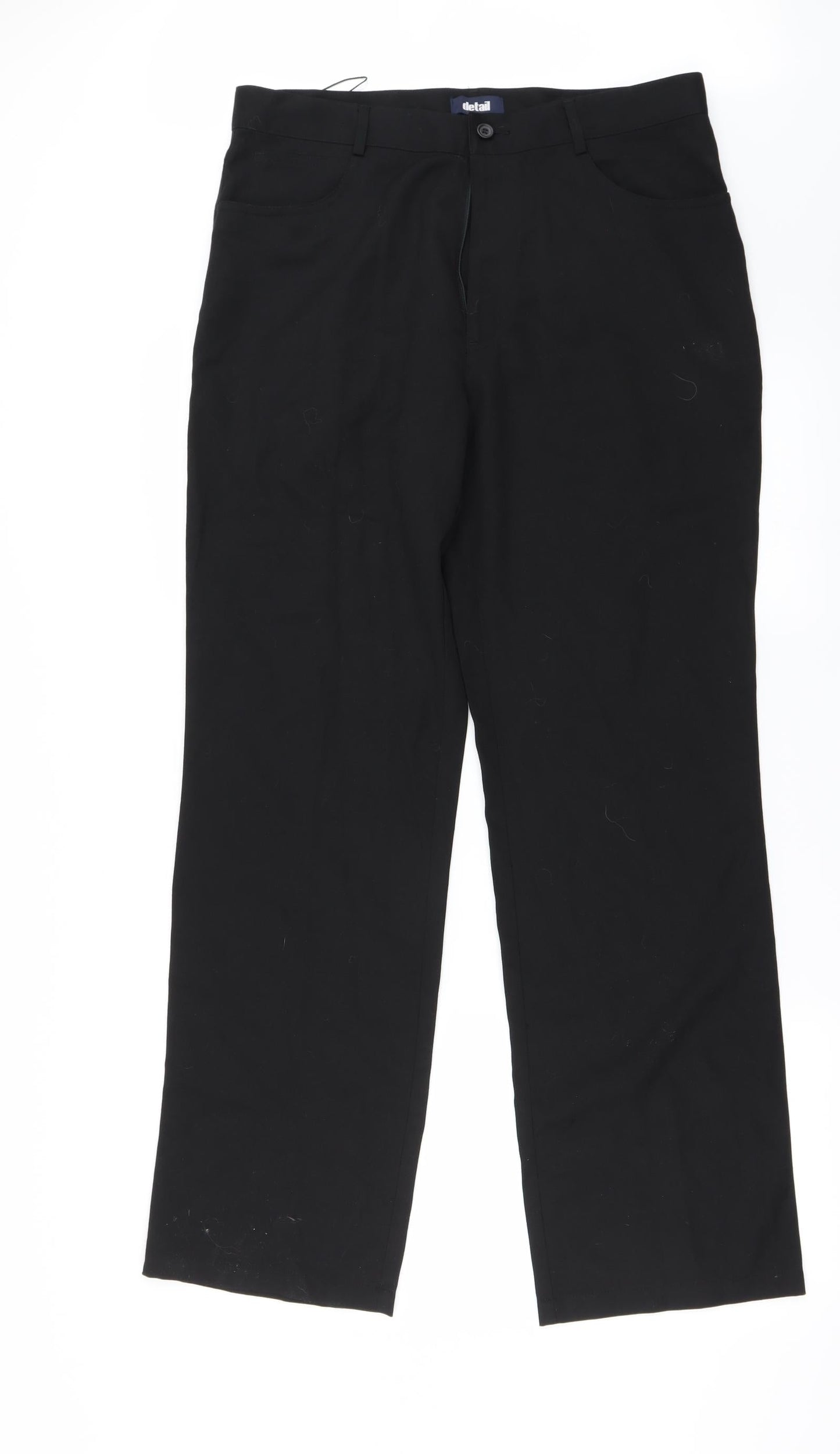 detail Mens Black   Trousers  Size 35 in L27 in