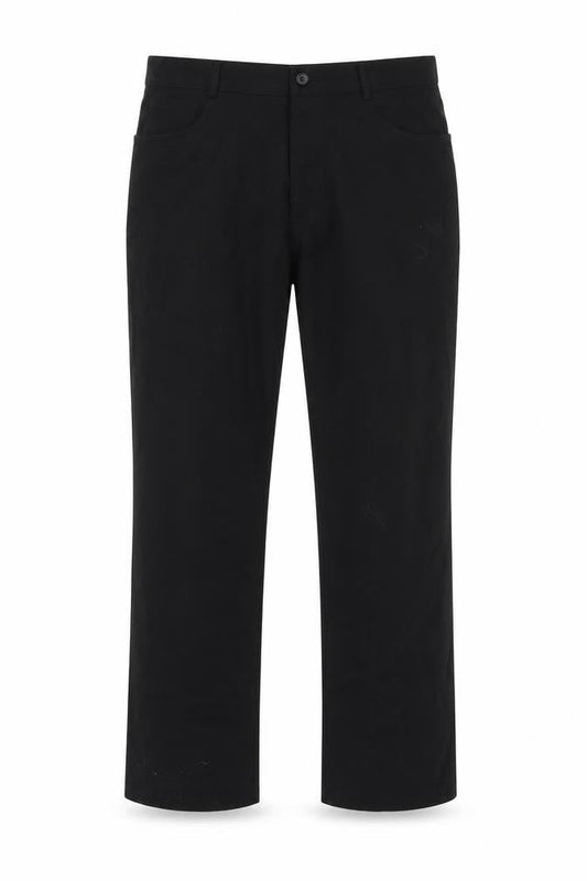 Mens UK Size 35 in detail Regular Fit  Black Trousers