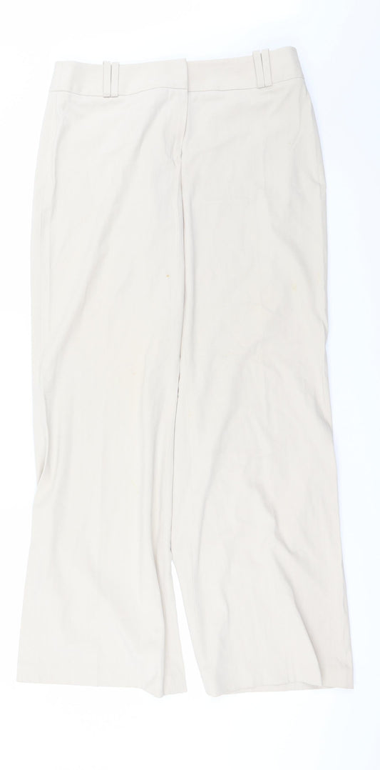 NEXT Womens Beige   Trousers  Size 12 L27 in
