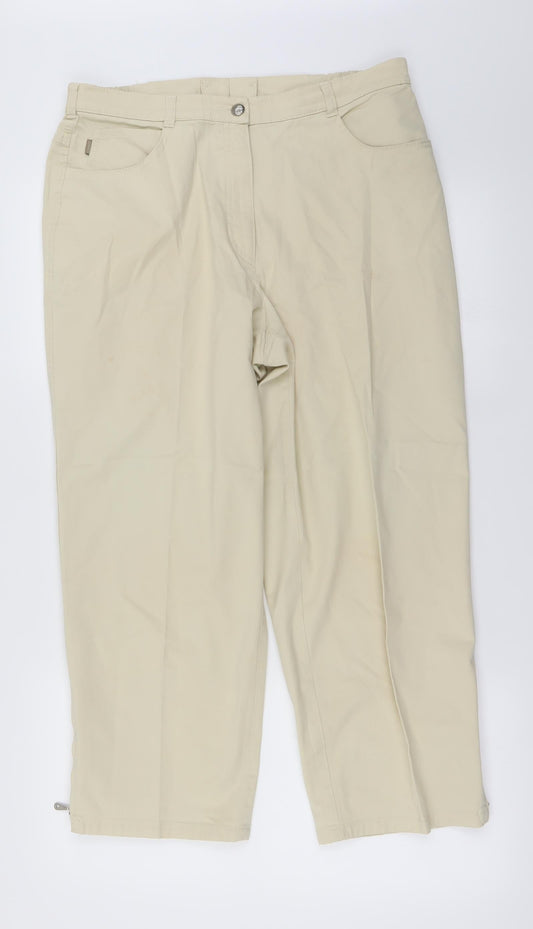 Preworn Womens Ivory   Trousers  Size 32 in L32 in