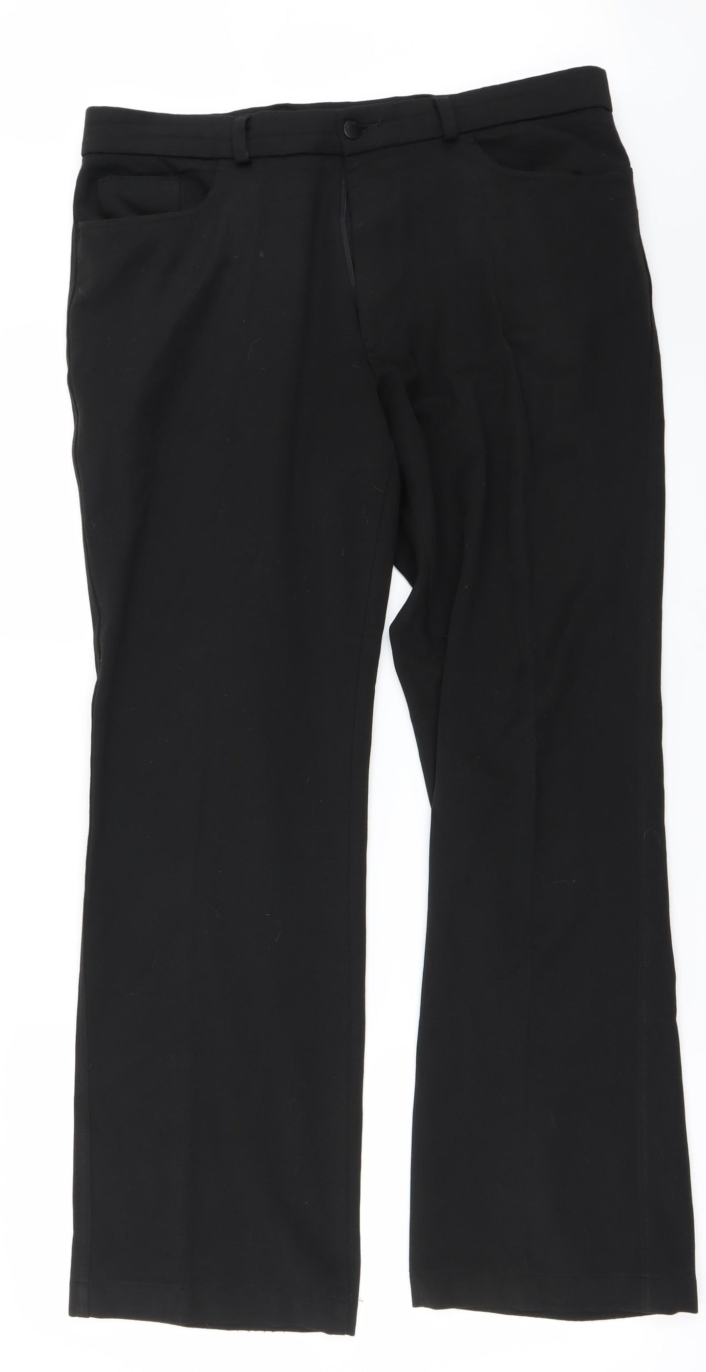 Preworn Mens Black   Trousers  Size 36 in L32 in