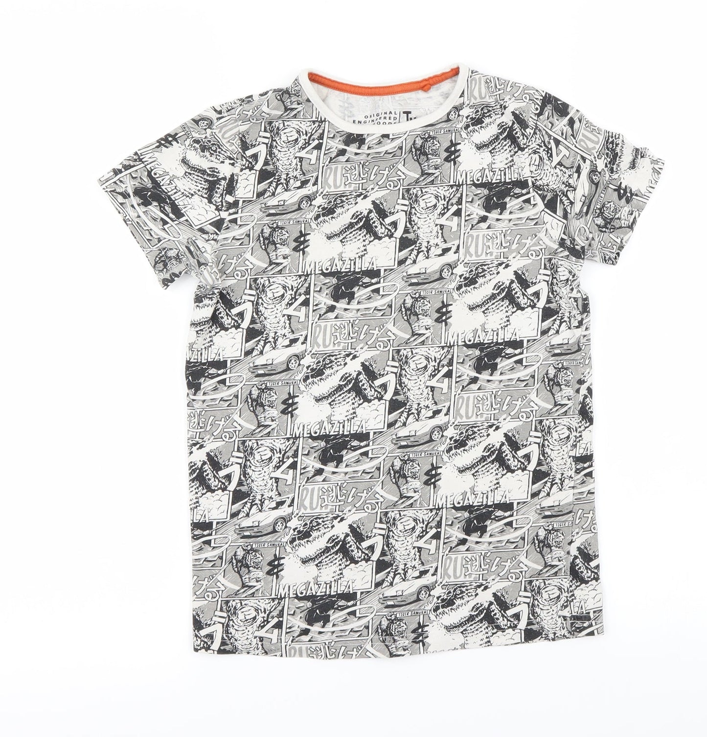 TU Boys Grey   Basic T-Shirt Size 8 Years