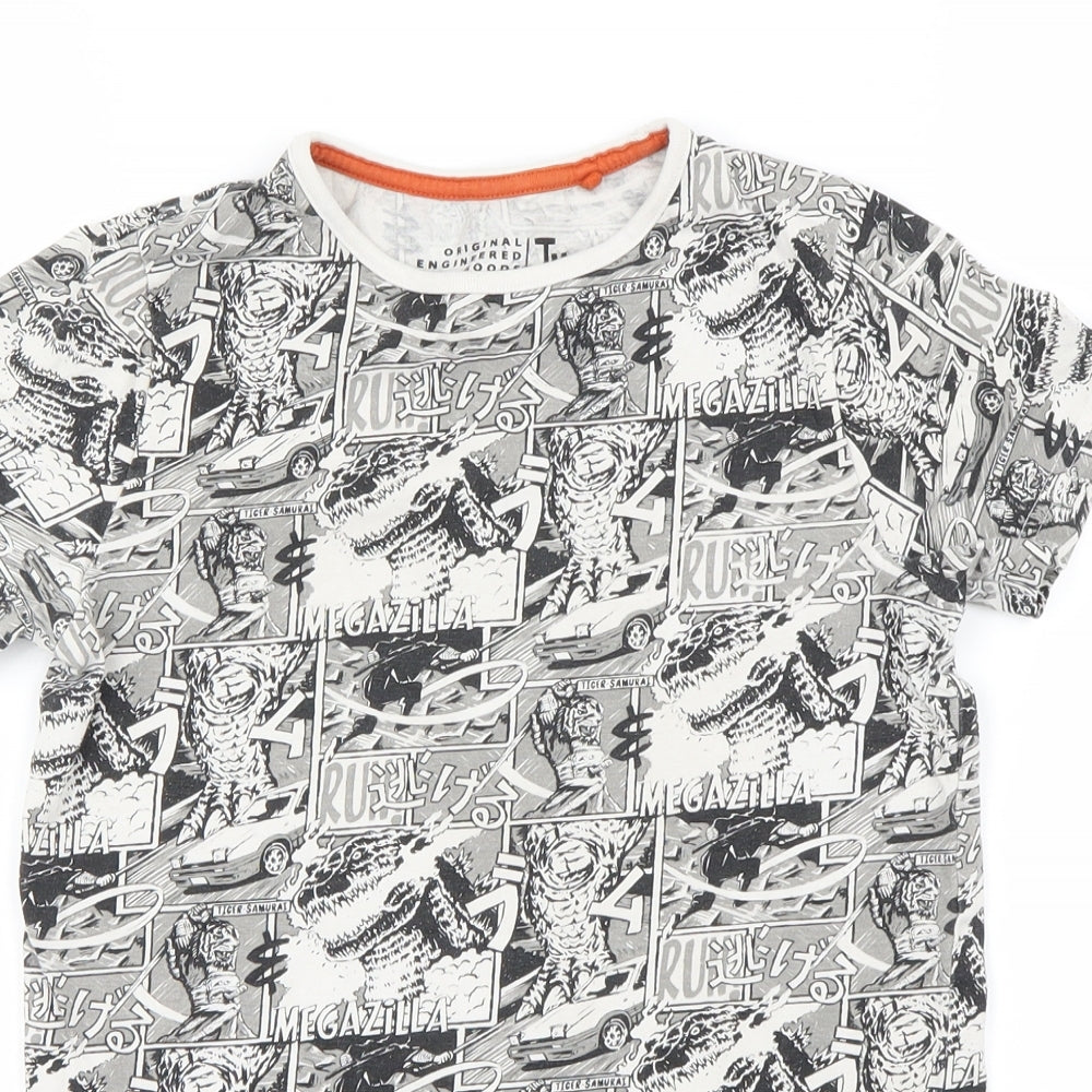 TU Boys Grey   Basic T-Shirt Size 8 Years