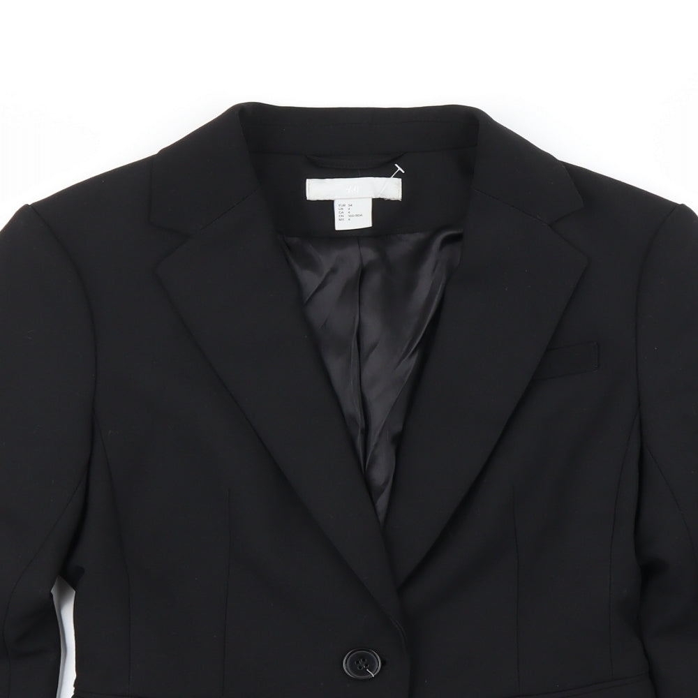 H&M Womens Black   Jacket Blazer Size 6