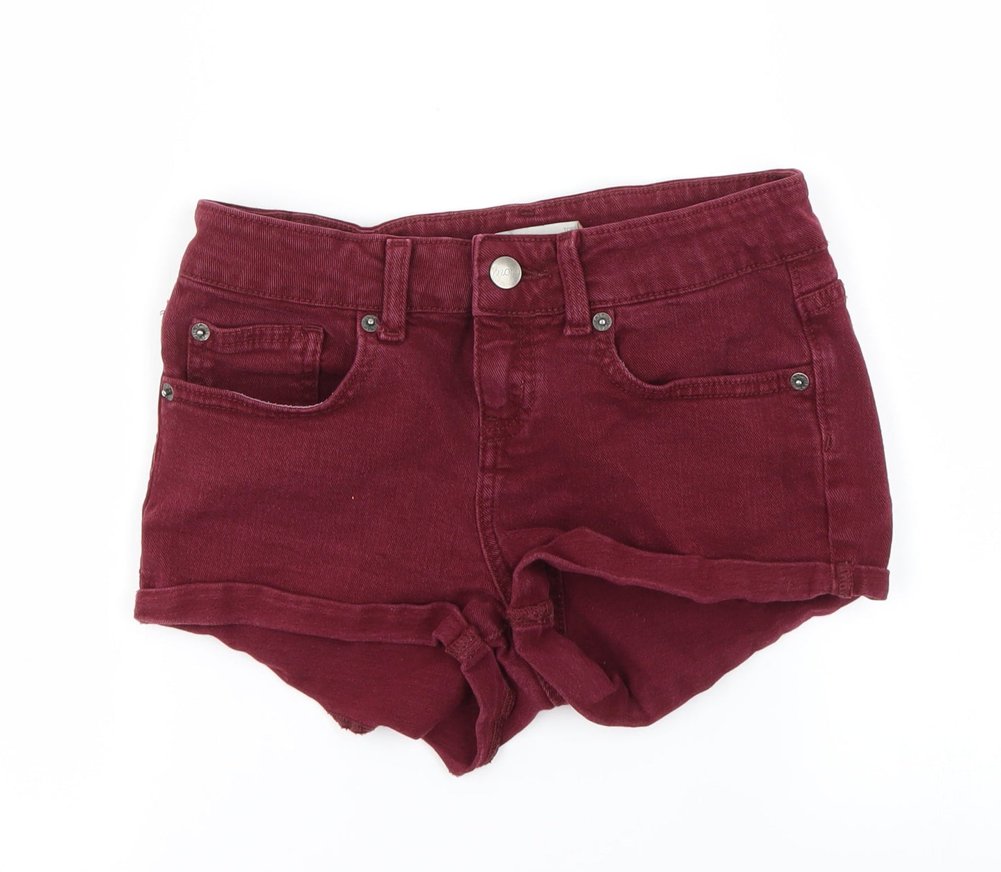 Topshop Womens Purple   Cut-Off Shorts Size 26 in
