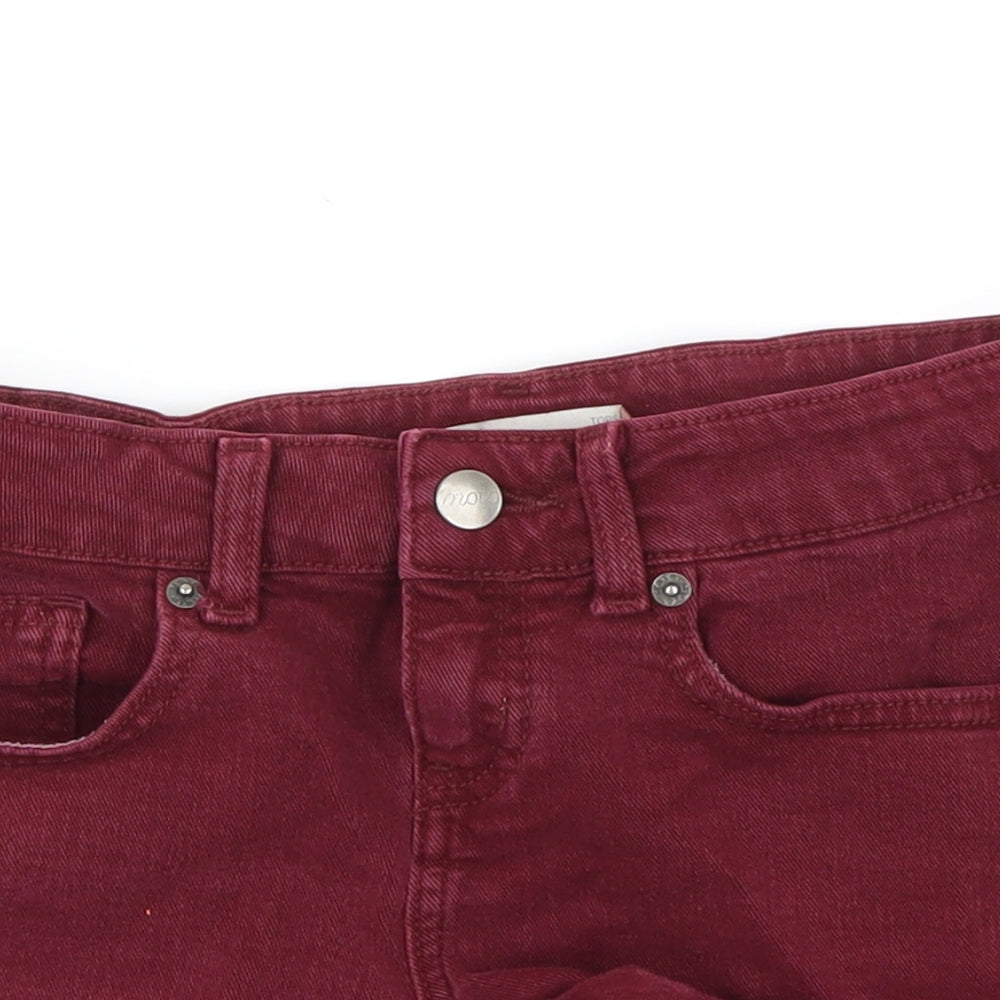 Topshop Womens Purple   Cut-Off Shorts Size 26 in