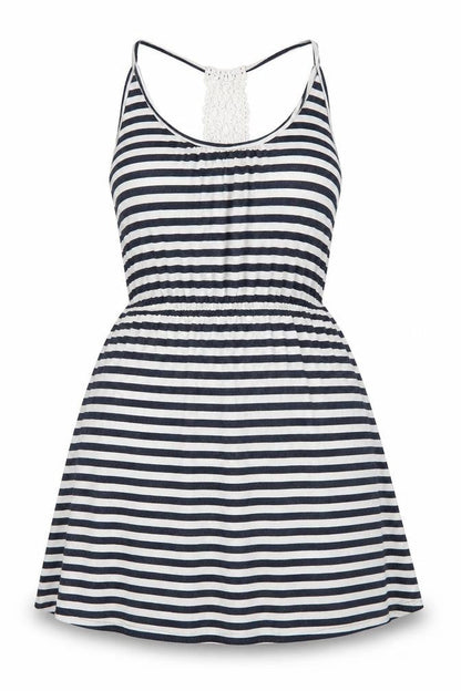 Next Womens White Striped  A-Line  Size 8