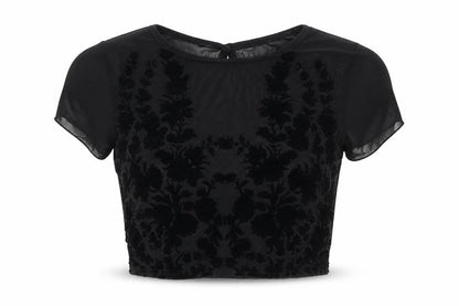 Womens UK Size 6 Misguided Black Basic T-Shirt