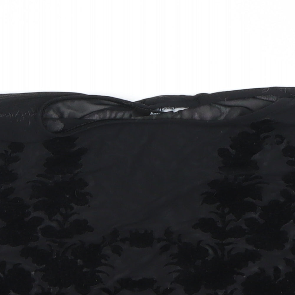 Womens UK Size 6 Misguided Black Basic T-Shirt