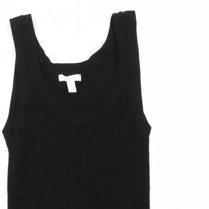 Womens UK Size S H&M Black Basic T-Shirt