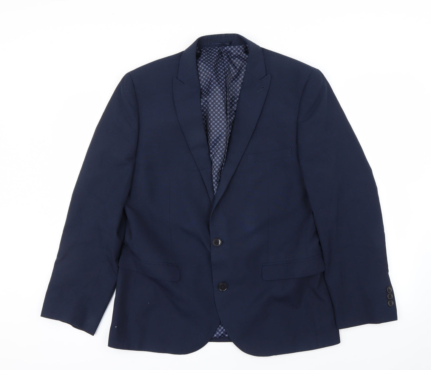 Mens UK Size 42 Preworn Regular Blue Suit Jacket