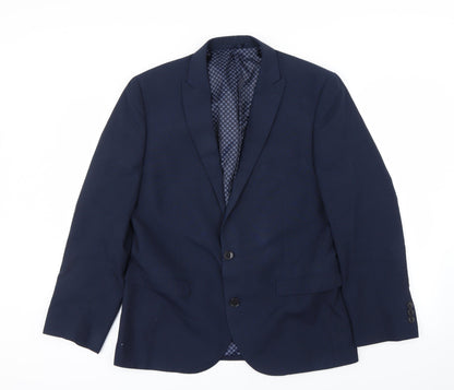 Mens UK Size 42 Preworn Regular Blue Suit Jacket