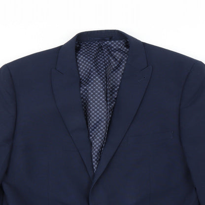 Mens UK Size 42 Preworn Regular Blue Suit Jacket