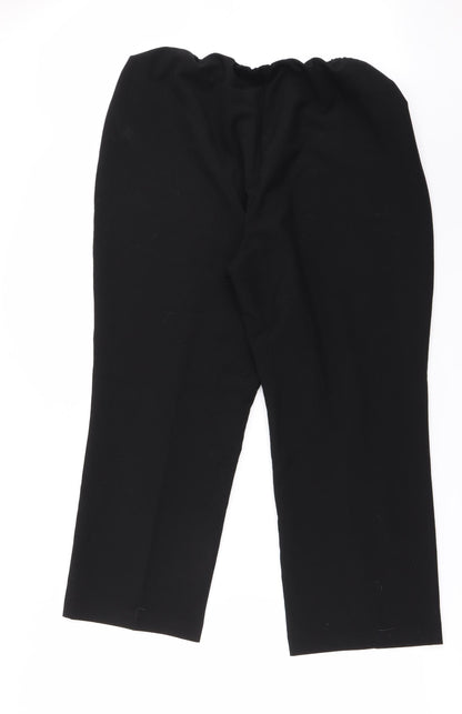 Womens UK Size 18 BM Regular Fit  Black Trousers