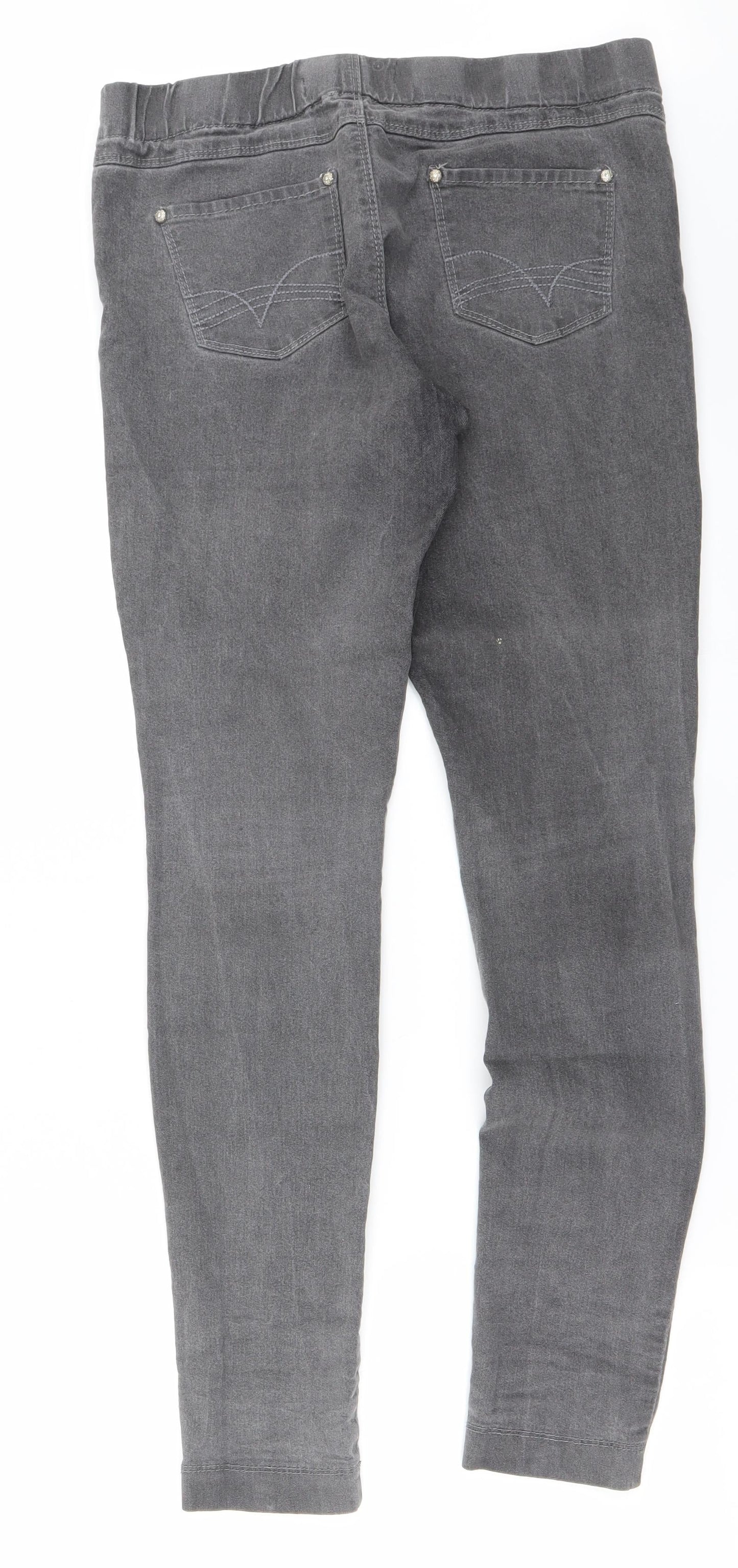 Womens UK Size 12 Preworn   Grey Trousers