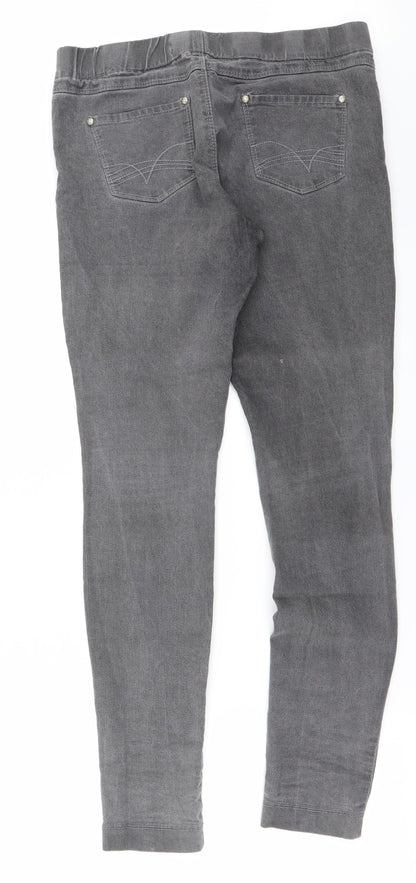 Womens UK Size 12 Preworn   Grey Trousers
