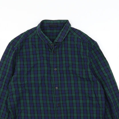 ASOS Mens Blue Striped   Button-Up Size M