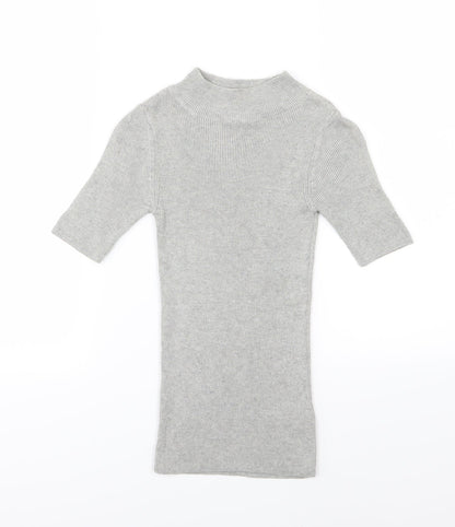Dorothy Perkins Womens Grey  Knit Pullover Jumper Size 6