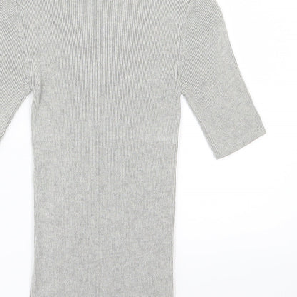 Dorothy Perkins Womens Grey  Knit Pullover Jumper Size 6