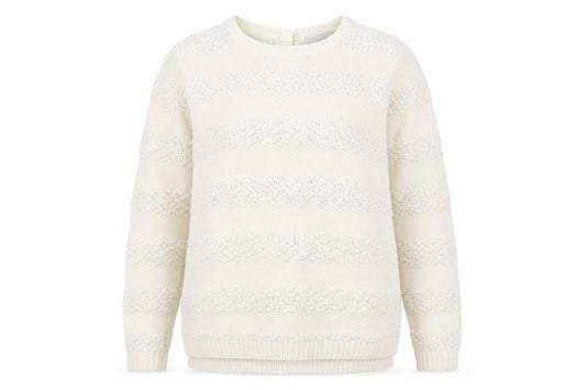 Red Herring Womens Ivory Striped Knit Pullover Jumper Size 18