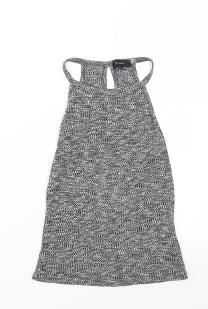 Womens UK Size 10 Atmosphere Grey Basic T-Shirt