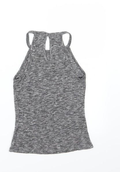 Womens UK Size 10 Atmosphere Grey Basic T-Shirt