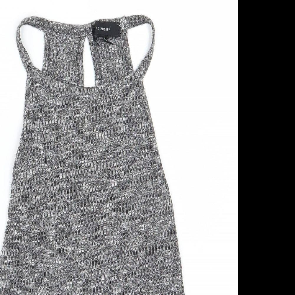 Womens UK Size 10 Atmosphere Grey Basic T-Shirt