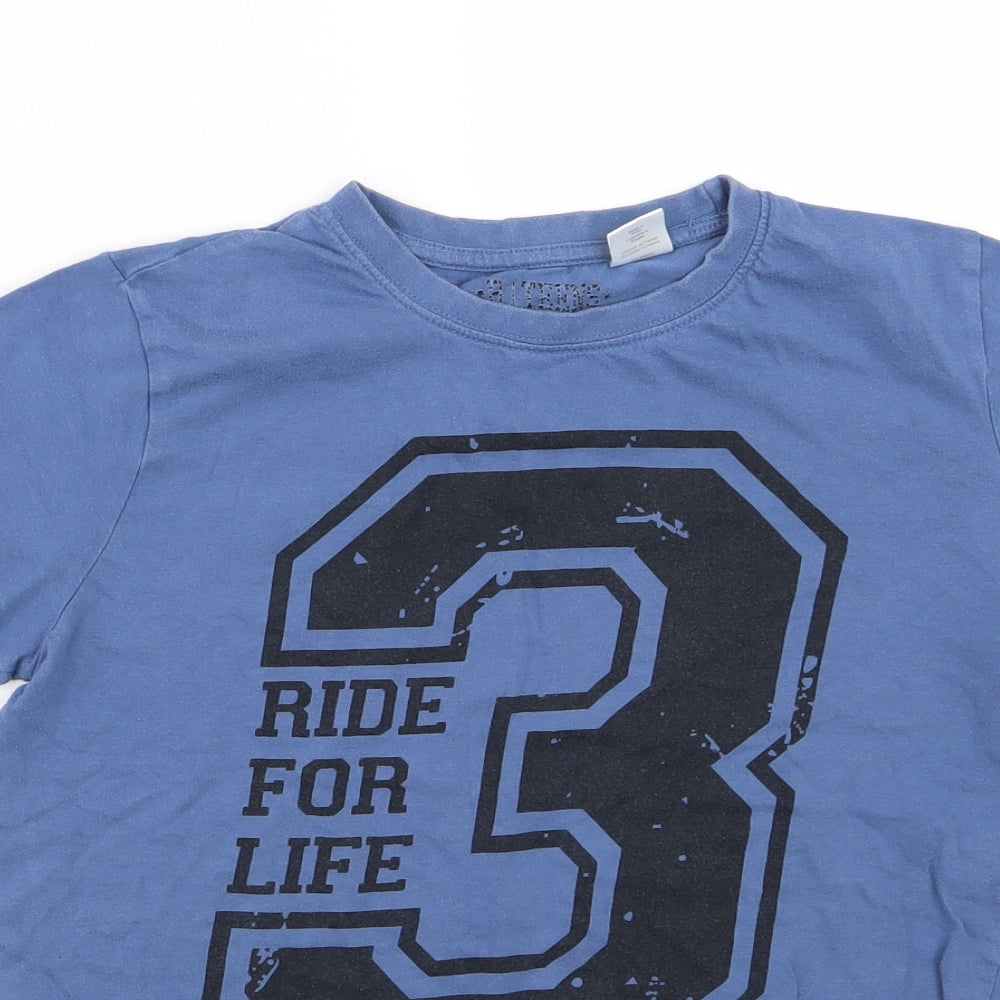 La Redoute Boys Blue  Jersey Basic T-Shirt Size 12 Years  - ride for life