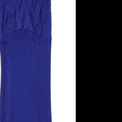 H&M Womens Blue  Knit Jumper Dress  Size XS