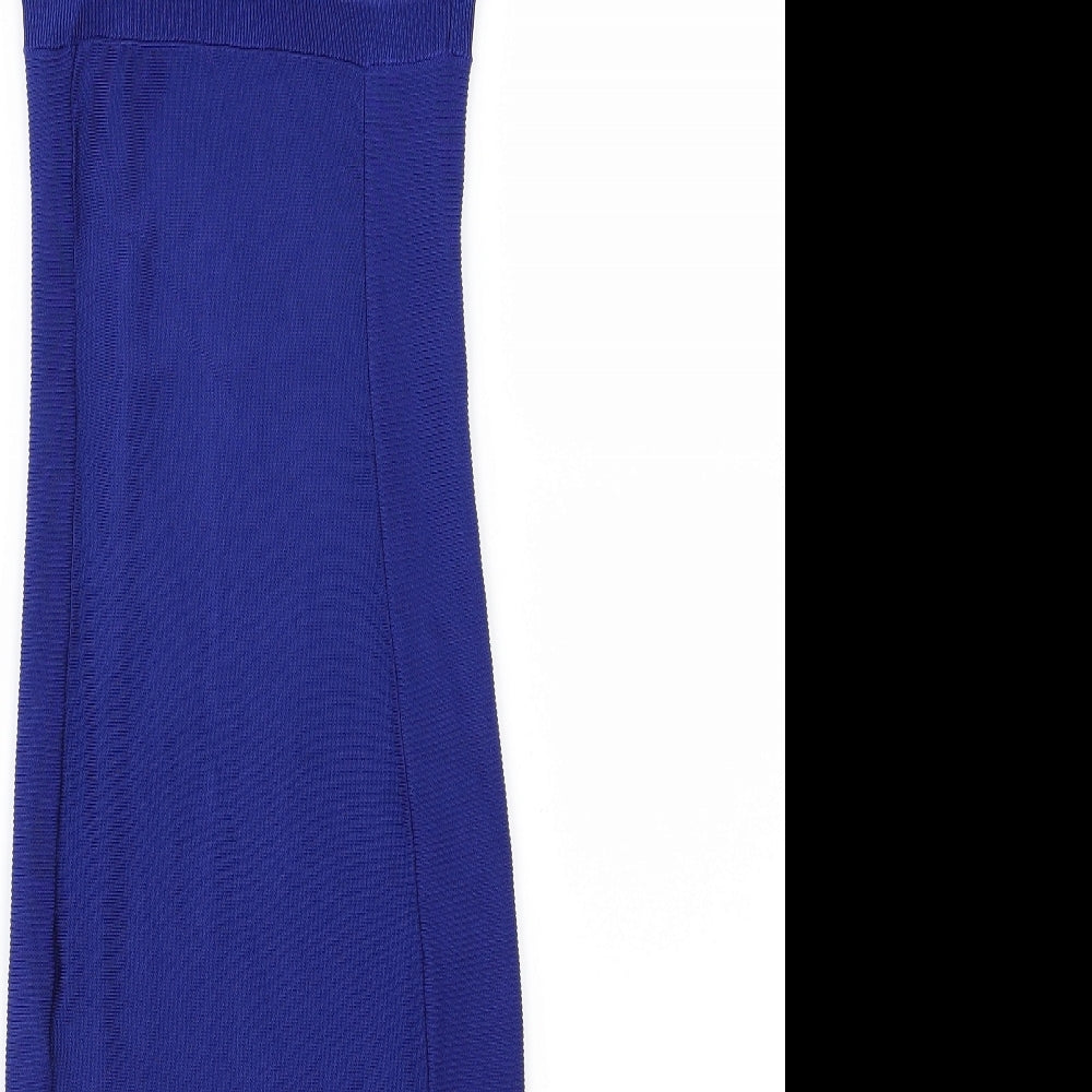 H&M Womens Blue  Knit Jumper Dress  Size XS