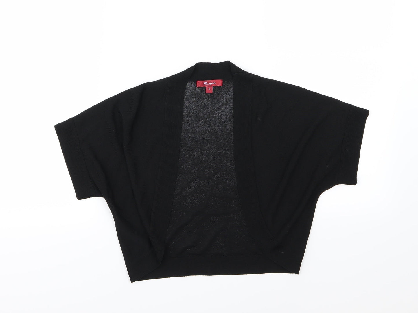Monsoon Womens Black  Knit Cardigan Jumper Size S