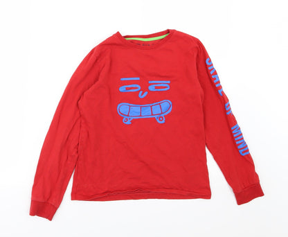NEXT Boys Red  Jersey Basic T-Shirt Size 11 Years  - Skate