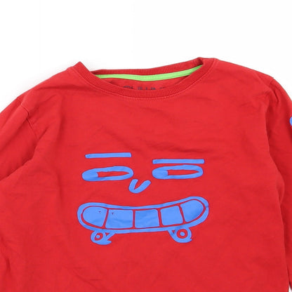 NEXT Boys Red  Jersey Basic T-Shirt Size 11 Years  - Skate