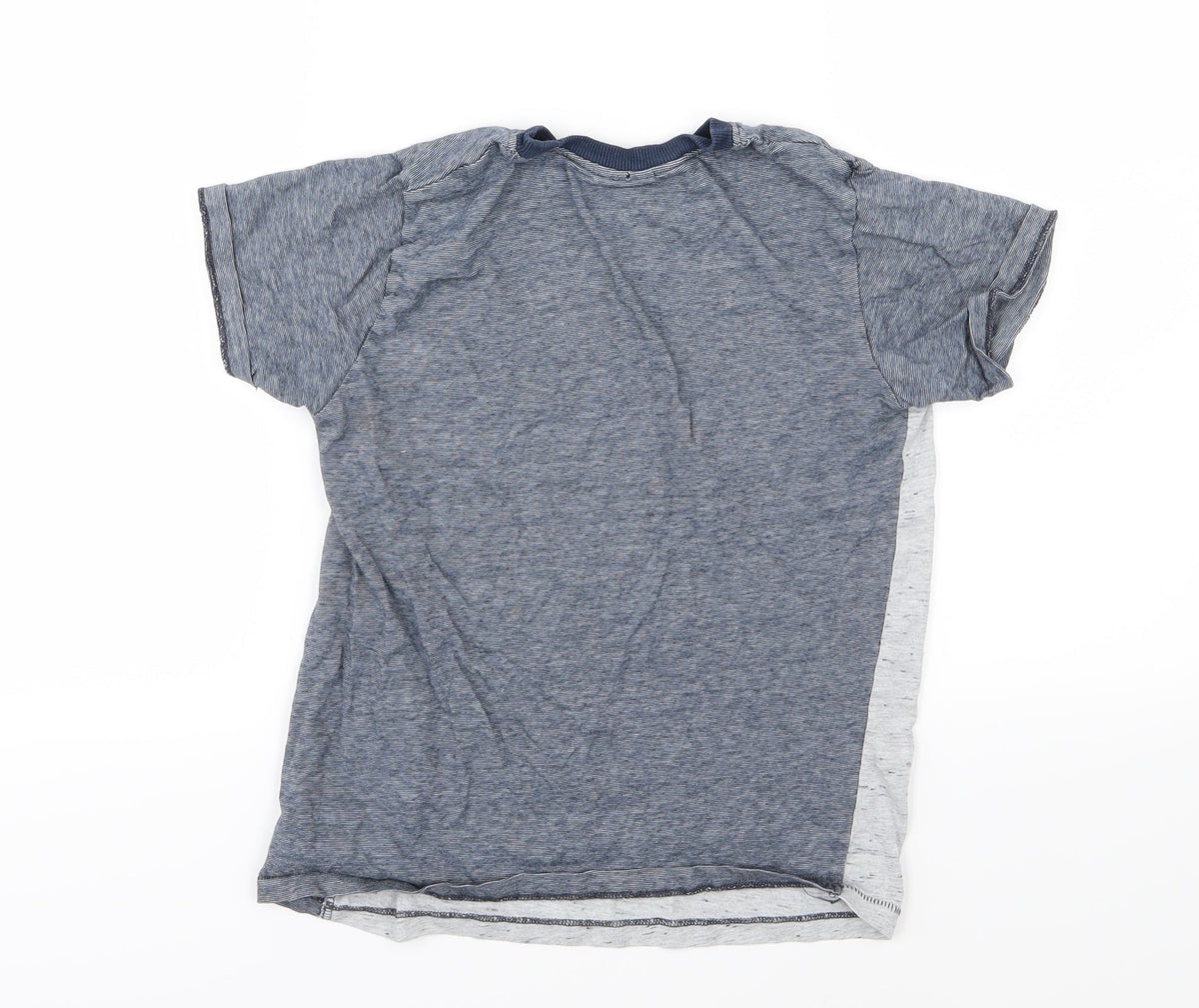 Next Boys Blue Striped Jersey Basic T-Shirt Size 10 Years