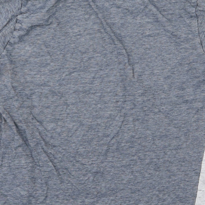 Next Boys Blue Striped Jersey Basic T-Shirt Size 10 Years