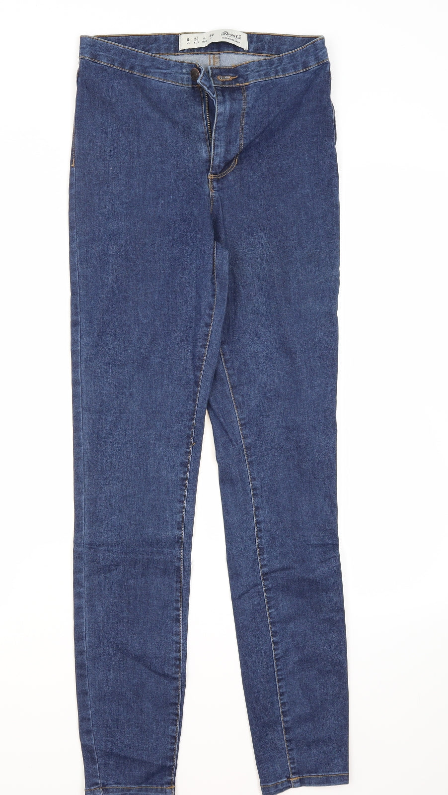 Primark Womens Blue  Denim Skinny Jeans Size 8 L28 in